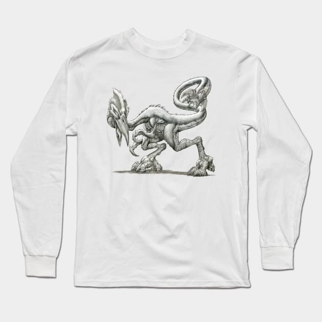 The Mossback Tyrannadactyl Long Sleeve T-Shirt by gregorytitus